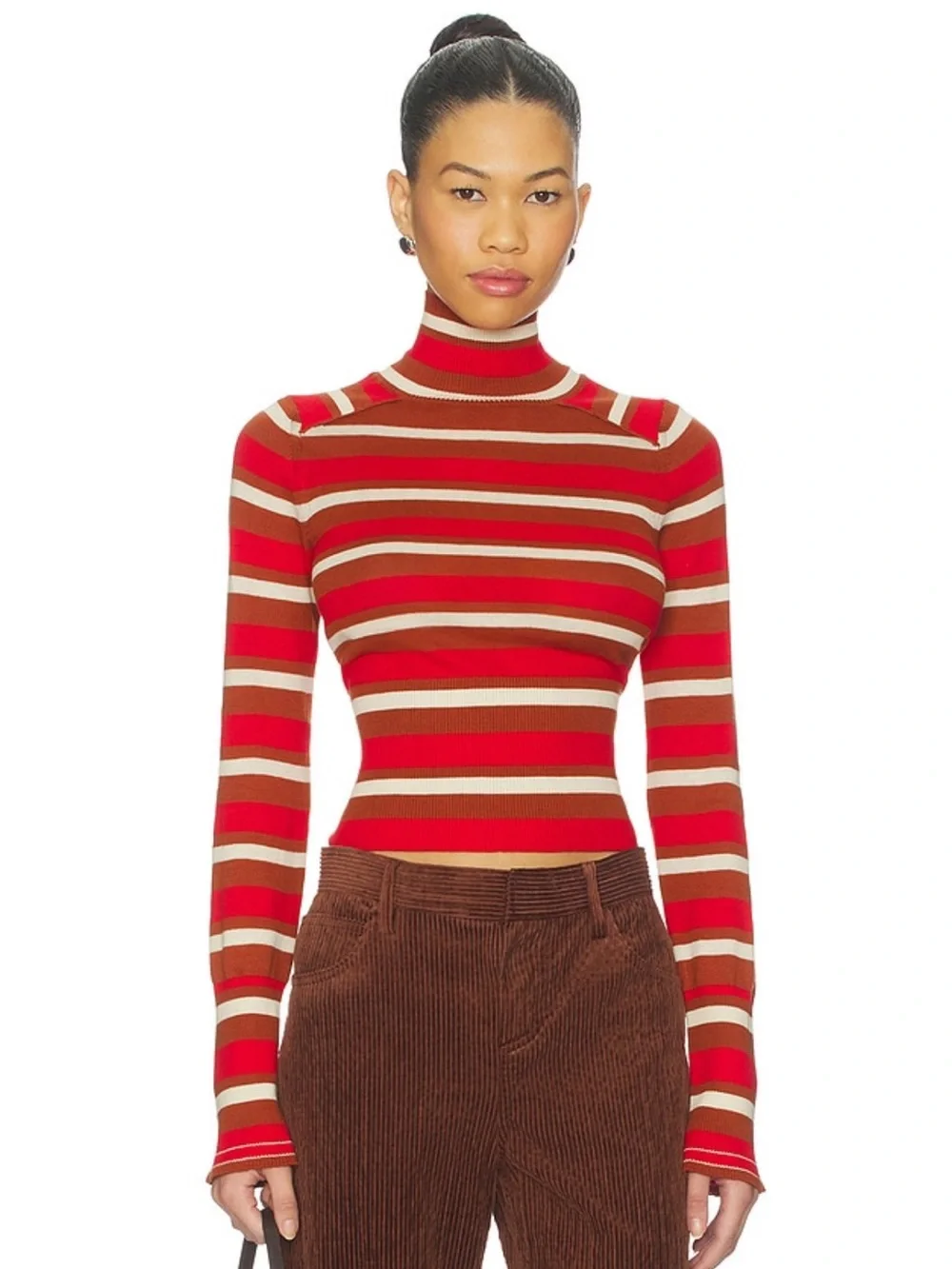 Free People Breeze Striped Turtleneck - Picture 1 of 2